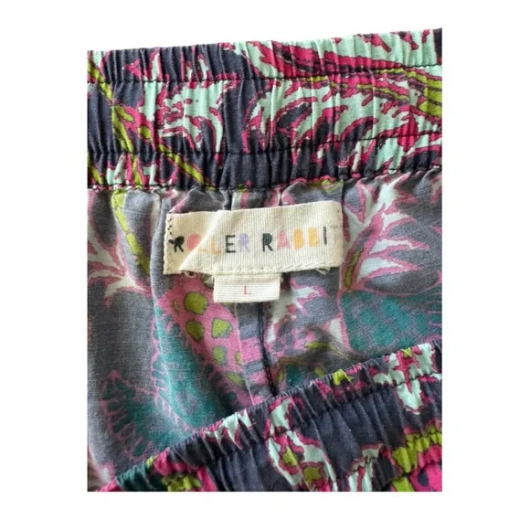 ROLLER RABBITRARE! Cotton/Silk Livy Lounge Set in Navy Paisley, Size Large